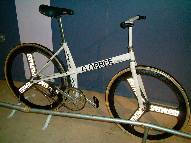 Велосипед Грэма Обри в музее